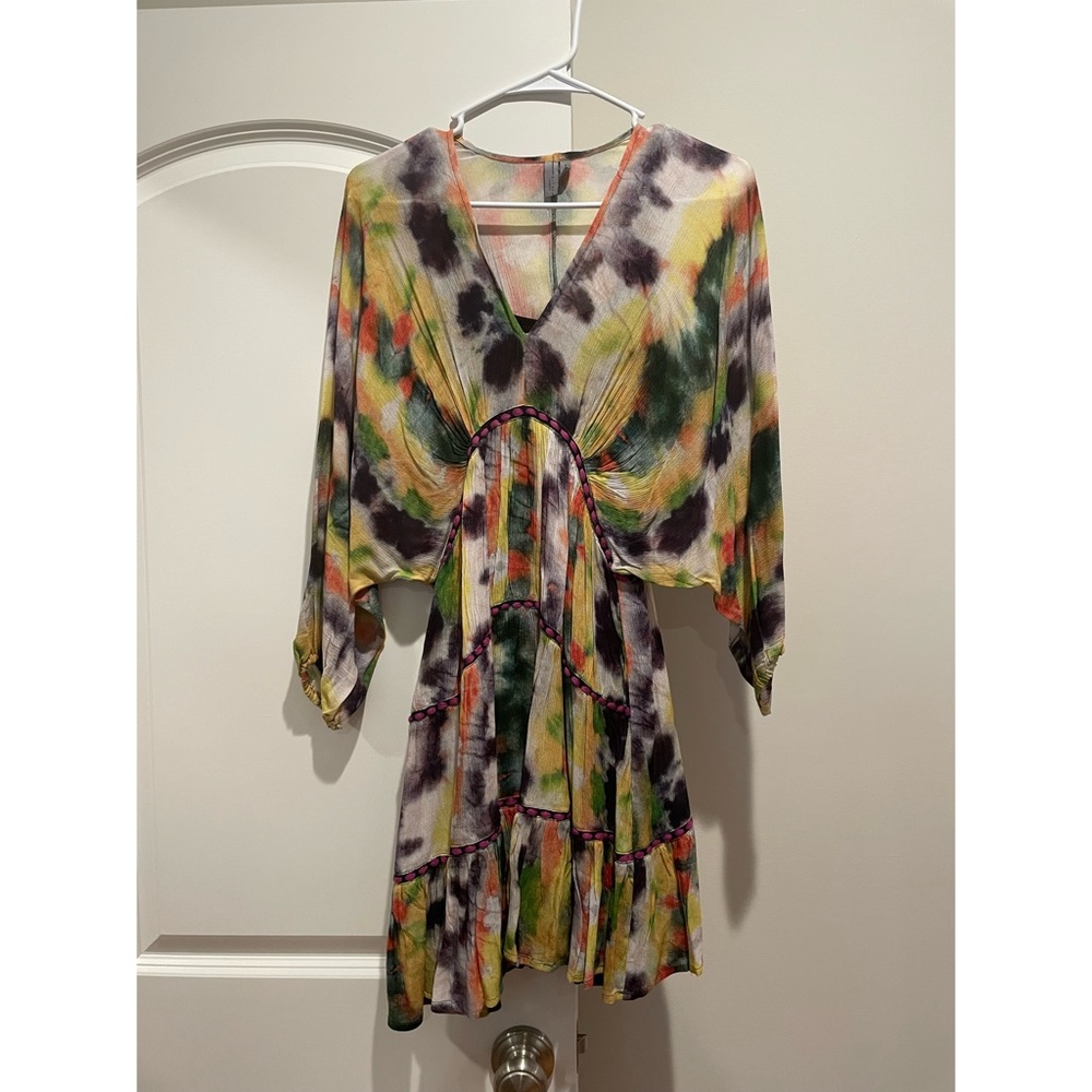 Anthropologie Tereza Tie-Dye Mini Dress by Bl-nk